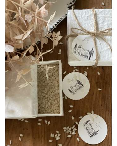Sacchetto di carta personalizzato per riso o confetti